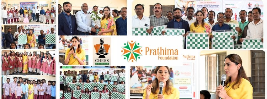 Prathima Foundation Chess Boards Distributed to Schools at Parvathagiri Mandal